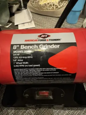 31520 AMERICAN FORGE FOUNDRY Bench Grinder 31520 AMERICAN FORGE FOUNDRY Bench Grinder