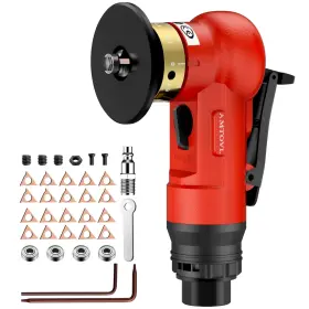 Amtovl Avl100eu Pneumatic Chamfering Tool - Mini Air Chamfer With 10 C-angle Red