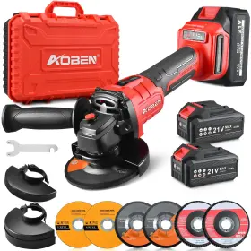 B0D256FJXF AOBEN Cordless Angle Grinder Battery Tool Power