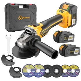 B0F631RCFM AOWEI Brushless Cordless Angle Grinder Toolbox Kit B0F631RCFM AOWEI Brushless Cordless Angle Grinder Toolbox Kit