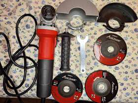 AAG590 AVID POWER Angle Grinder Grinding Wheels Handle