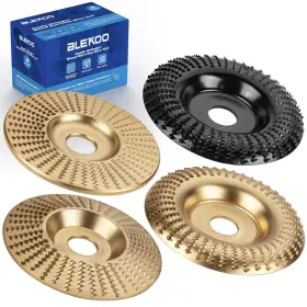 313115336347 BLEKOO Angle Grinder Wood Carving Disc Set