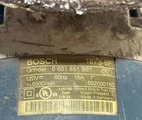 1873-8F BOSCH Angle Grinder Rpm Handle #3