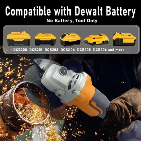 445014351305 DEWALT Cordless Angle Grinder Battery Electric #2