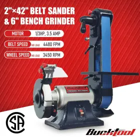 713929547647 BUCKTOOL Belt Sander Bench Grinder Knife #2