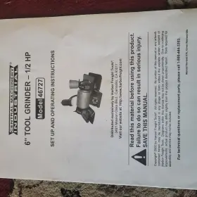 46727 CENTRAL MACHINERY Tool Grinder #2 46727 CENTRAL MACHINERY Tool Grinder #2