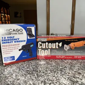 Cutter CHICAGO ELECTRIC Power Cutout Tool Impact Wrench Cutter CHICAGO ELECTRIC Power Cutout Tool Impact Wrench