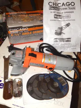 91233 CHICAGO ELECTRIC Angle Grinder Rpm 91233 CHICAGO ELECTRIC Angle Grinder Rpm