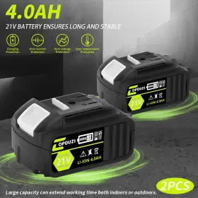768553578369 COPDUZI Cordless Angle Grinder Battery #2