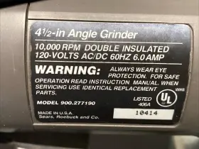 900.277190 CRAFTSMAN Sears Rpm Angle Grinder #3