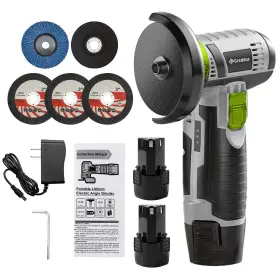 B0FYD8ZXDJ CREDDUX Cordless Angle Grinder Mini Tool