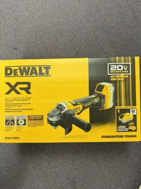 DCG410WW1 DEWALT Xr Paddle Switch Angle Grinder Kit