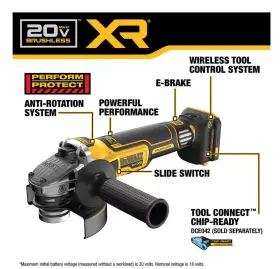 DCG411VSB DEWALT Xr Brushless Cordless Grinder Switch