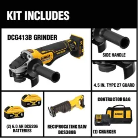 DCG413R2W380B DEWALT Xr Cordless Brushless Angle Grinder #2