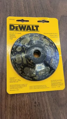DW4945 DEWALT Grinder Rubber Backing Pad Lock Nut #2