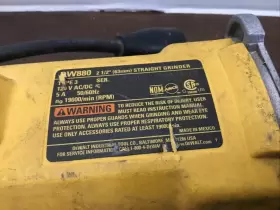 DW880 DEWALT Straight Grinder Ac Rpm Guard #2