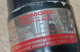 10-221 DUMORE Grinder Box #3 10-221 DUMORE Grinder Box #3