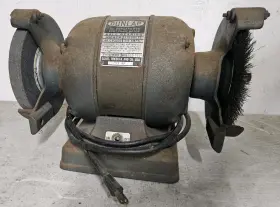 Dunlap 1157221 Vintage 1/4 Hp Bench Grinder 3450 Rpms Working Great