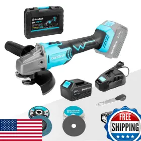 Duratech B09wqkdkfg 20v Cordless Angle Grinder Kit Brushless Motor 4-1/2 Disc 4.0ah Li-ion