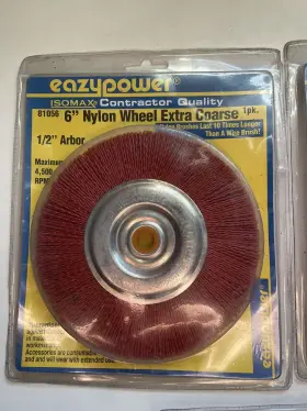 81056 EAZYPOWER Isomax Wheel Brush Coarse Bench Grinder Wire #2 81056 EAZYPOWER Isomax Wheel Brush Coarse Bench Grinder Wire #2