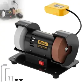 Ecarke Mdqw011 3 Inch Mini Bench Grinder Compatible With Dewalt 20v Tool Only Grind