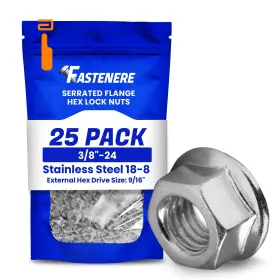 3SNFG906F FASTENERE Serrated Flange Nuts Pack 3SNFG906F FASTENERE Serrated Flange Nuts Pack