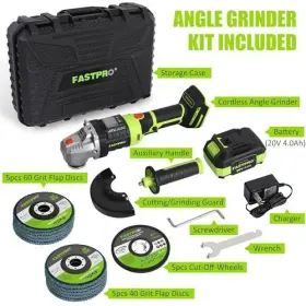 F12340-3 FUTE Cordless Angle Grinder Tool Brushless Motor #2
