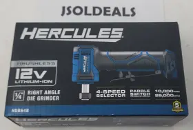 59610 HERCULES Die Grinder Right Angle Brushless Harbor