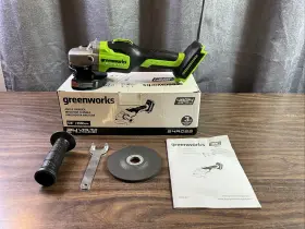 24AG22 GREENWORKS Duelvolt Brushless Angle Grinder Tool 24AG22 GREENWORKS Duelvolt Brushless Angle Grinder Tool