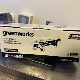 841821054991 GREENWORKS Duelvolt Brushless Angle Grinder Tool