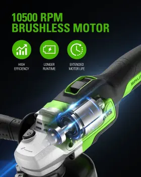 AG24L00 GREENWORKS Brushless Angle Grinder Battery Charger #2 AG24L00 GREENWORKS Brushless Angle Grinder Battery Charger #2