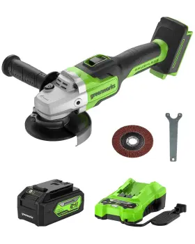 AGD401K GREENWORKS Brushless Angle Grinder Usb Power Bank