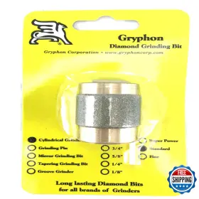 B00EA0CMP2 GRYPHON Diamond Coated Mirror Grooved Grinder Bit