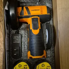 Hanwise Hwsjmjsd12v-023 Portable 12v Lithium-ion Angle Grinder Orange Black