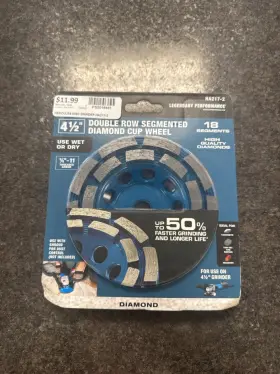 HA217-2 HERCULES Double Row Diamond Cup Wheel HA217-2 HERCULES Double Row Diamond Cup Wheel