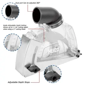 711102020987 HERZO Dust Shroud Extraction Cutting Guard Ang #2