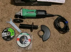 G12SS HITACHI Disc Grinder Power Tool Extras Great G12SS HITACHI Disc Grinder Power Tool Extras Great