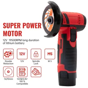 749771722451 HOUSIWILL Angle Grinder Tool Mini Cordless #2 749771722451 HOUSIWILL Angle Grinder Tool Mini Cordless #2