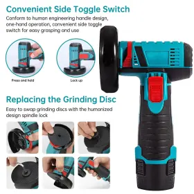 LB-CUTTER-2 HOUSIWILL Angle Grinder Tool Mini Cordless Gri #3 LB-CUTTER-2 HOUSIWILL Angle Grinder Tool Mini Cordless Gri #3