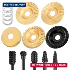 Imengjbang 5371bicg5660 14 Pcs Angle Grinder Wood Carving Disc Set 4 And 1/2 Attachment