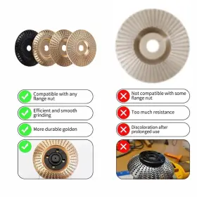 744759918543 JAKIRRAMY Angle Grinder Wood Carving Disc Set #3
