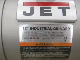 578012 JET Bench Grinder #3