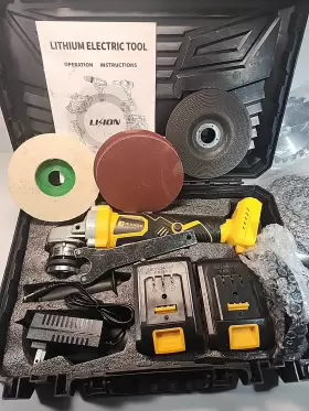 768553576211 JEXUGK Cordless Angle Grinder Batteries Kit 768553576211 JEXUGK Cordless Angle Grinder Batteries Kit