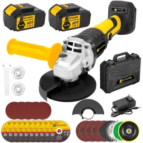 768553577324 JEXUGK Cordless Angle Grinder Tool Battery Kit