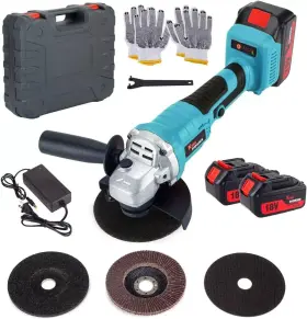 744759609519 KING SHOWDEN Cordless Angle Grinder Set Electric