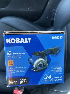 1076083 KOBALT Brushless Cordless Material Saw Grinder Tool #2