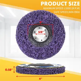 DISCS-P5 LAEXEPELLE Pack Angle Grinder Stripping Wheel Strip #2