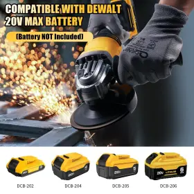 716072279335 LEZWUATOOLZ Cordless Angle Grinder Dewalt Brush #2