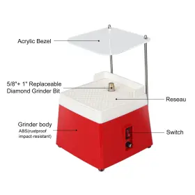 709923800710 LIFANCY Stained Glass Grinder Replaceable Diam #2 709923800710 LIFANCY Stained Glass Grinder Replaceable Diam #2