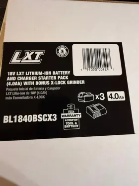 BL1840BSCX3 MAKITA Lxt Battery Charger Starter Pack Grinder #2